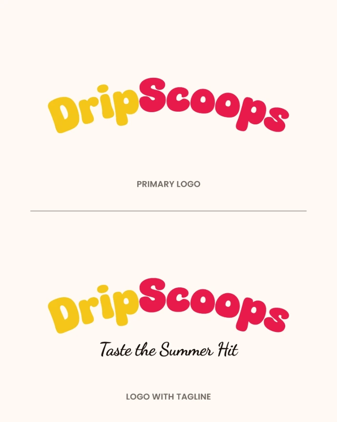 DripScoops brand identity hero visual